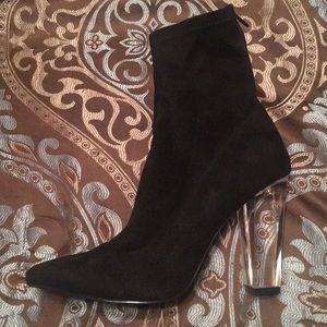 Crystal Heeled Booties